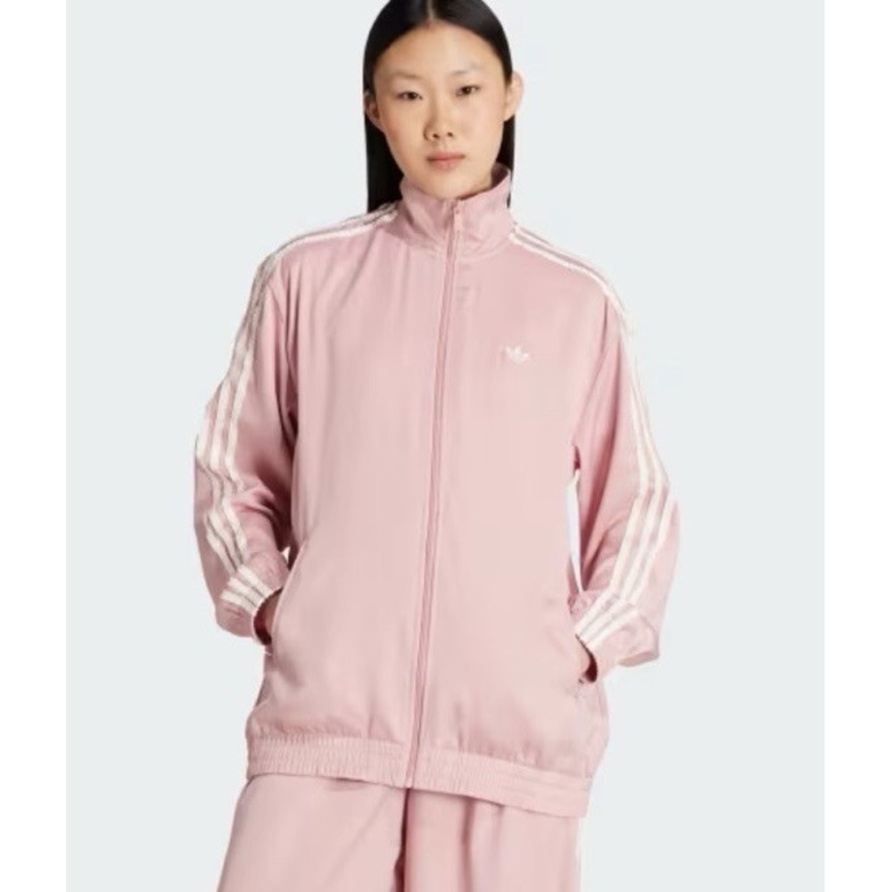 Adidas WMNS Originals Satin Firebird Track Jacket Wonder Mauve Size M KC8812 NWT
